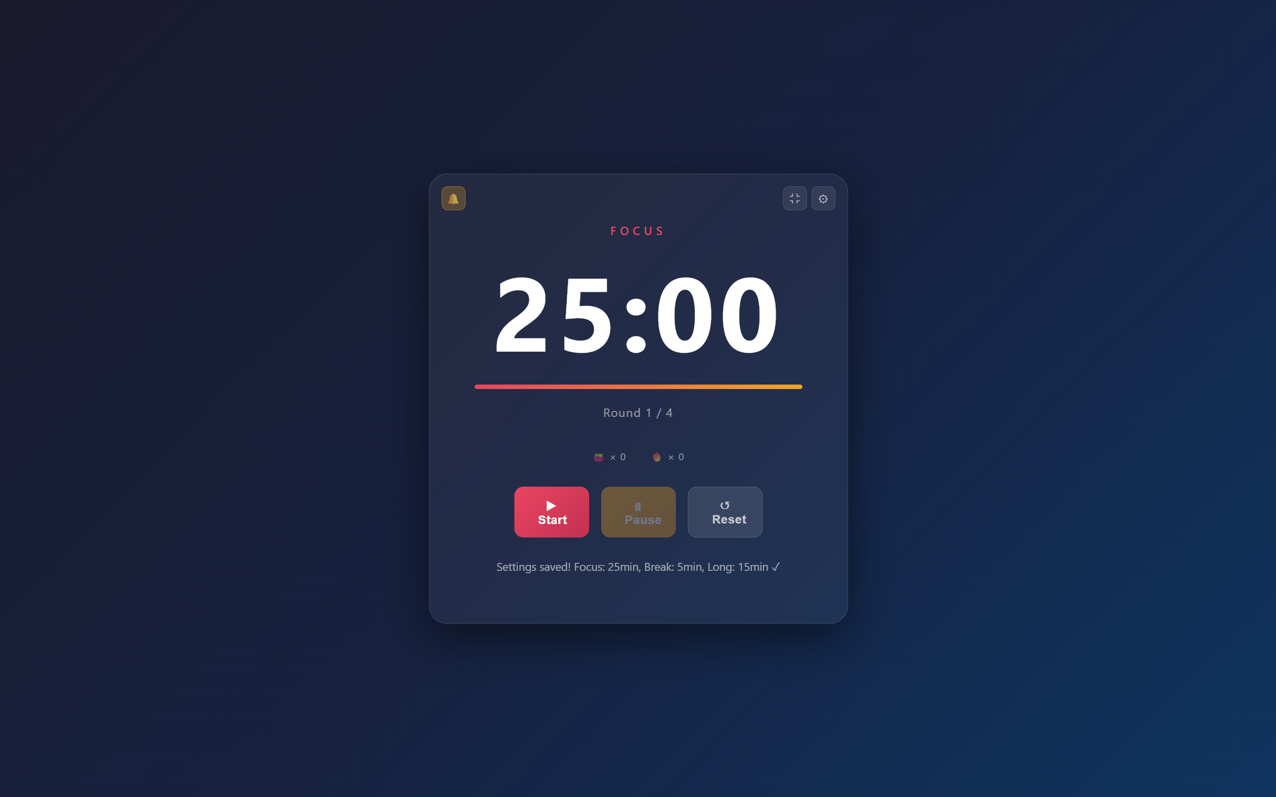 Fullscreen focus mode
