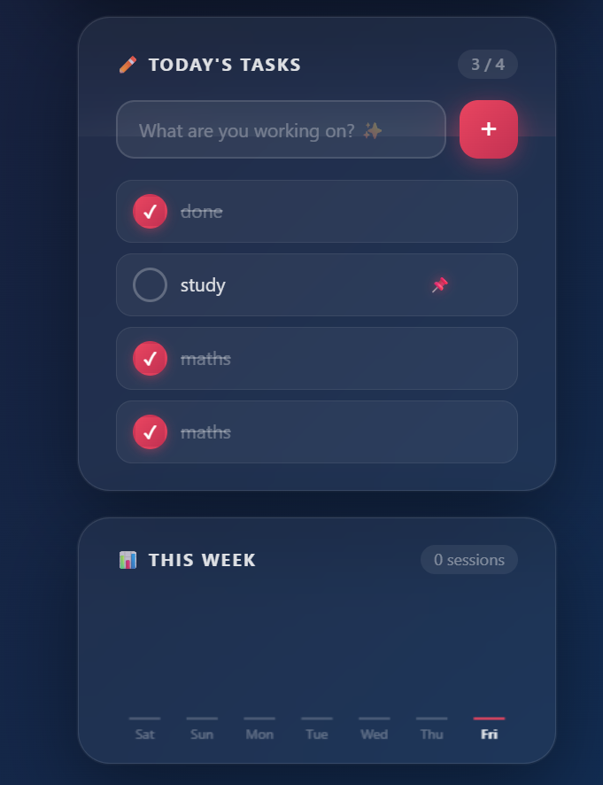 Tasks and streaks